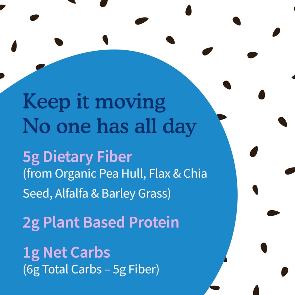 Garden of Life Organic Unflavored Fiber Powder Detox Blend with Chia, Alfalfa Barley for Herbal Cleanse, Gut Health Support - Detoxifiber - Non-GMO, Gluten-Free, Psyllium Free, Vegan, 30 Servings